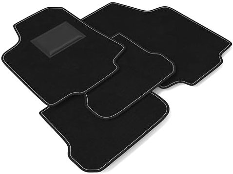 DHCarMats Auto-Fußmatten für VW Golf 3 III Cabrio von 1993 bis 1998 | Auto-Fußmatten aus Teppichmaterial, rutschfest, Innenraum – komplettes Set vorne und hinten
