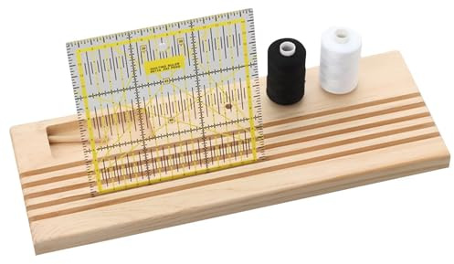 Quilt-Lineal-Aufbewahrung | Robuster Quilt-Linealhalter Mit, Praktischer Patchwork-Linealhalter Aus Buche Mit Glatter Struktur, Quilt-Linealhalter, Patchwork-Lineal, Zuverlässiger Halter, Patc