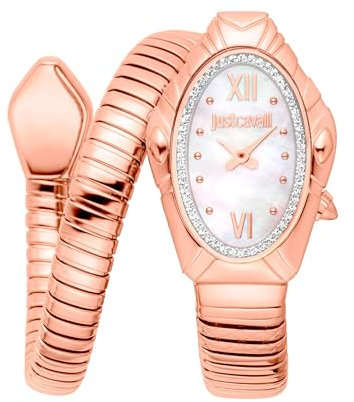 Just Cavalli Damen Analog Quarz Uhr mit Edelstahl Armband JC1L357M0045