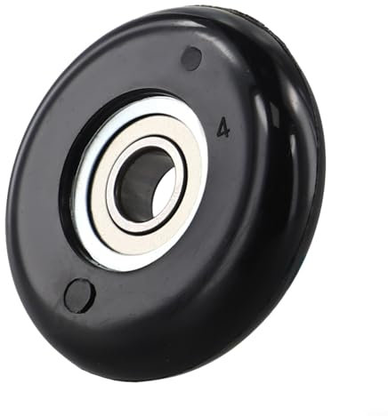 Zilimontt Rudergerät-Sitze, Rad, Lagerkissen, bewegliche Räder, für Fitnessgeräte, Ersatzteile, Heimtrainer-Zubehör, Schwarz (1 Stück)