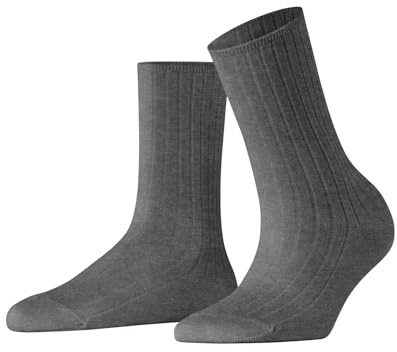FALKE Cotton Rib Socken light greymel. (3390), 35-38