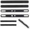Alriedy Keyboard Stabilizer Eva Schaumstoff Moosgummi Schwarz Spacebar Schalldämmungsschaum Für 6.25U Mechanische Tastaturen, Hartschaumplatte, Schalldicht (6pcs)