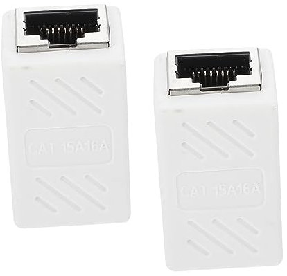 QUMIIRITY 2Stücke Ethernet Koppler Weiblich zu Weiblich Kompatibel mit Cate Hochgeschwindigkeits Netzwerkverbinder für Stabile Verbindung Reduzierte