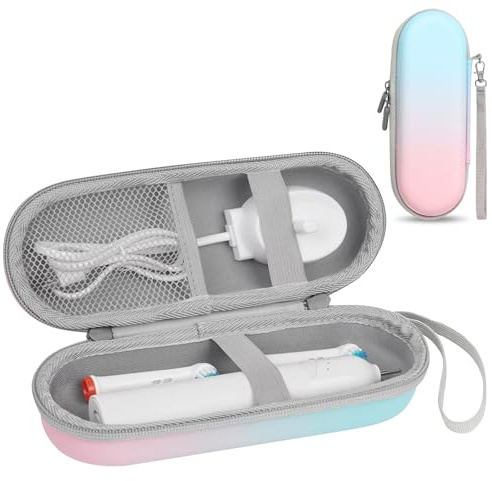 Gradientenfarbe Zahnbürsten Etui Reise,Reisezahnbürste Etui mit Gummiband | Tragbares Zahnbürstenetui Travel Toothbrush Case Zahnbürstenhülle Wasserfest für Zuhause,Reisen