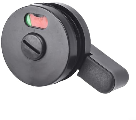 Verrou de porte avec indicateur de confidentialité avec panneau Vacant Engaged pour toilettes ou salles de douche, loquet de WC pour toilettes publiques dans les aéroports, gares, centres commerciaux