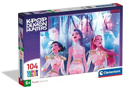Clementoni Kpop Demon Hunters Puzzle 104 Teile | Puzzle 37,9 x 26,9 cm cm für Kinder ab 6 Jahre - Puzzle von Clementoni 25028
