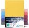 etérea Extra Jersey Topper Spannbettlaken 180x200cm - 200x220cm Gelb bis 10 cm Höhe - 100% Baumwolle Spannbetttuch Oekotex Bed Sheets Leintuch Bettbezug Bettlaken Topper 180x200 cm - 200x220 cm Yellow