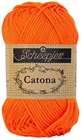 Scheepjes - Scheepjes Catona 189 Royal Orange Yarn - 1x25g