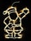 Spetebo Fensterbild Nikolaus 35 LED - Fensterdeko mit Dual Timer - Weihnachtsmann Fenster Silhouette warm weiß beleuchtet Batterie betrieben