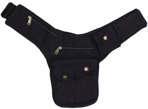 Freak Scene Tasche - Gürteltasche - Buddy - schwarz - messingfarben - Bauchtasche - Hüfttasche