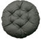 Levoberg Hocker bezug Grau, Sitzkissen rund, Hockerbezug rund Stretch aus Leinen, Memory Foam Kissenbezug, Dicke 7cm, rund Bar Bezug Durchmesser 35cm