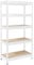 Floordirekt- Schwerlastregal - | 6 Farben| - Kellerregal, Lagerregal, Regal mit Stahlgestell,bis 875 kg belastbar, 5 verstellbare Ablagen (180x90x45 cm, Weiß)