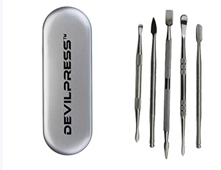 DEVILPRESS™ 6 PIECE ROSIN PRESS WAX DAB TOOL KIT SET