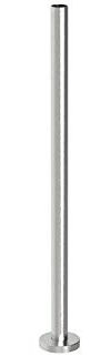 Edelstahl V2 A Treppen Geländer Balkon Pfosten Stütze Steher Handlauf Rundrohr Treppe Rohr (120 cm)