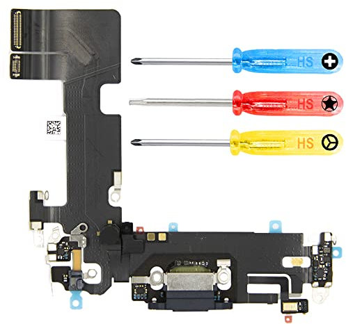 MMOBIEL Connettore Dock Compatibile con iPhone 13 2021 - Presa di Ricarica Cavo Flessibile - Audio Jack/Microfono/Antenna di Ricambio - Incl. Cacciaviti