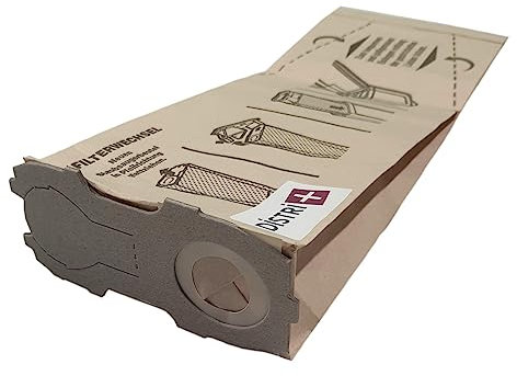Distri+ - Sac aspirateur Compatible VORWERK VK118, VK119, VK120, VK121, VK122, ET340 - MENALUX B48 - La Pochette de 5 Sacs Papi