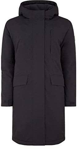 ELKLINE Damen Winterparka Berlin | Oversized Wintermantel halblang | wasserdicht warm | große Taschen 2019067, Größe:42, Farbe:Black