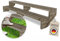 Gartenwelt Riegelsberger Terrassentreppe Breite 190 cm Treppe mit 2 Stufen Geschosshöhe 38 cm Massivholz Kiefer kesseldruckimprägniert Komplett-Set Wangen, Bohlen & Schrauben