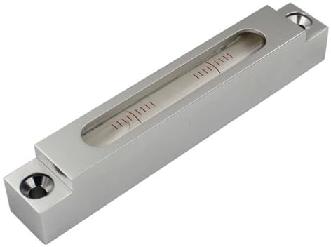 Graootoly Mini-Wasserwaage-Messgerät, hohe Präzision, Größe 132 x 22 x 20 mm, 0,02 mm/m, 1 Stück