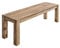 Wolf Möbel Bank Big Sheesham 140x40cm Handmade Holz Massivholz Sitzbank Esszimmer Holzbank Natur