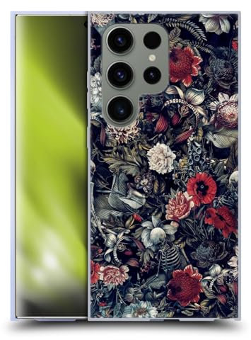 Head Case Designs Offizielle Riza Peker Skelett Zone Kamm 9 Soft Gel Handyhülle Hülle kompatibel mit Samsung Galaxy S24 Ultra 5G