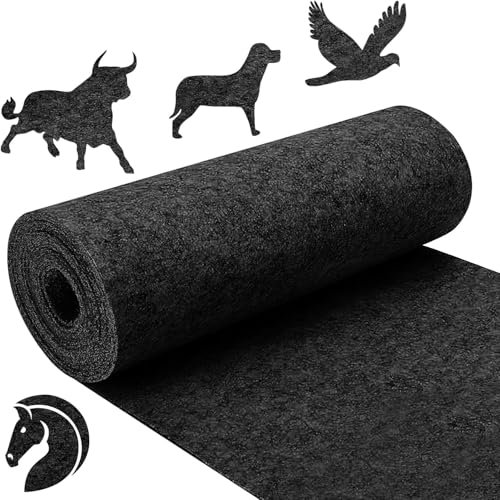 Filz Meterware Filzrolle 3mm, Filzstoff Bastelfilz, Filzmatte, Filz zum Basteln, Schwarzgrau, 40 X 250 cm