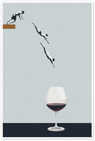 Your best friends forget you get old Poster von Maarten Léon 20 x 30 cm Grau Collage Wanddeko