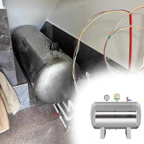Ausdehnungsgefäß Heizung Haushaltswasserdrucktank 20 26 40 50 65 80 130 180 Gallone Horizontal, RV -Wasserdruck -Akkumulatortank mit Montagekit, Automatisch (Size : 115x65cm/250L/66gal)