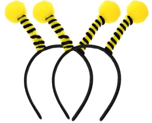 NTRUXZP 2 Pièces accessoires de cheveux de fête accessoire portable déguisements pour enfants bandeaux d'abeilles pour femmes bandeau d'abeille casque élastiques à cheveux attache-cheveux
