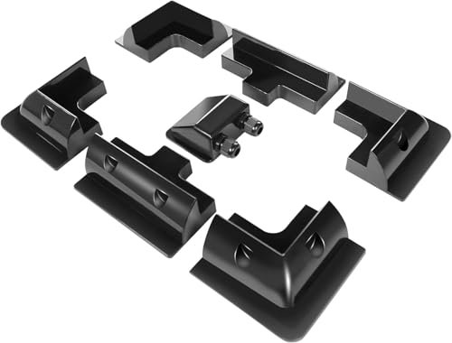 Lot de 7 supports d'angle en ABS pour panneaux solaires sans perçage, largement utilisés sur les camping-cars, les bateaux, les toits plats, le camping et l'installation de caravanes