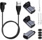 3 Stück USB C auf Garmin Adapter mit 90 Grad Ladekabel Uhr Ladeadapter für Garmin Fenix 8 7 7S 7X Pro 6 6S 6X 5 5S 5X Plus Forerunner 965 945 955 165 265 55 45 Vivoactive 4 Epix Venu Instinct Approach