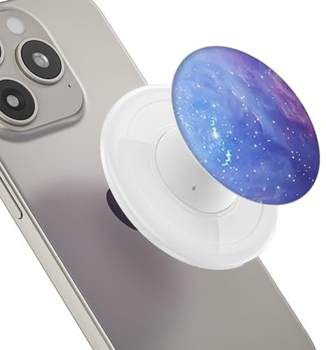 Yeomju 1 anneau de support pour téléphone portable, motif ciel étoilé, rotation à 360°, extensible, confort quotidien pour smartphones et tablettes (ciel étoilé violet