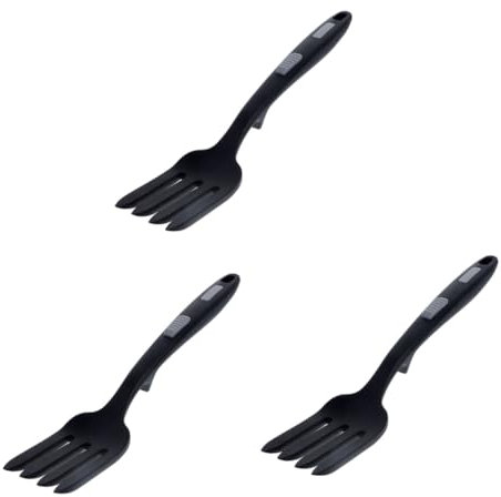 Amosfun 3 Pz Forchetta Da Cucina in Silicone Forchetta Lavabile Forchetta Da Cucina Flessibile Forchetta Per Tagliatelle Forchetta Da Cibo Mestolo Di Pasta Gel Di Silice