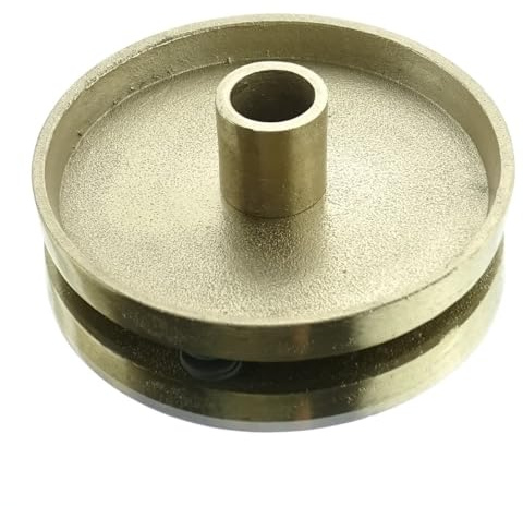 Gasper Kerzenhalter Lights UP Goldfarben kreisrund Ø 13 cm - Aluminium