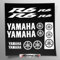 Kit adesivi compatibile con serbatoio e casco moto | Base Vinile Trasparente FACILE APPLICAZIONE Stampa UV | scritte loghi | Stickersland® - R6 dal 2006 al 2015 (Bianco)