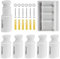 6 Piezas Soporte Radiador Pared, Ajustable Soporte Radiador, Soporte Radiador Toallero, Soporte de Montaje de Radiador, Soporte de Radiador de Baño, para Radiadores de Baño Rectos y Curvos, Blanco