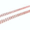 World of Sparkles Women's Waist Chain Belt With Diamond Rhinestone Rose Gold Diamante Ladies Casual Party Wear for Stylish Fashion Wear Western Dresses, and Gowns (1 Row Belt - 7mm Wide)