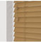Sahara Oak 50mm Faux Wood Venetian Blinds Fine Grained With Strings 120cm Drop 160cm Wide
