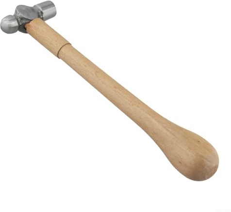 ZiStarlilife Mini-Schmuckhammer, Eisenkopf-Kugelhammer mit bequemem Holzgriff, für Schmuckherstellung, DIY, Handwerk, Haushalt, Hämmern, Werkzeug (A)