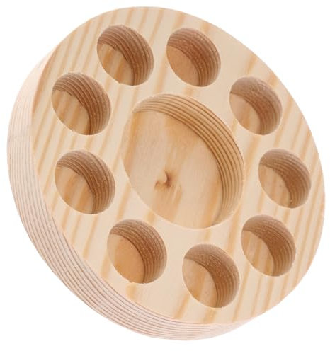 VICASKY Pine Holz Organizer Für Ätherische Öle Holzständer Mit Separaten Fächern Aufbewahrungskasten Für Duftölflaschen Sicher Und Langlebig