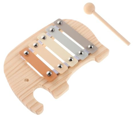 JOINPAYA Kleinkind Xylophon Musical Elefant Holz Schlaginstrument Mit Schlägel Für Musik Bildung Montessori