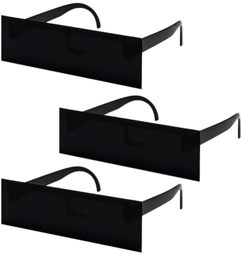 YskerrigToy Lustige Sonnenbrille, 3PCS Partybrille Zensur Brille Sonnenbrille Pixel Mosaik Brille Unisex Sonnenbrilles Cosplay Kostüm Zubehör Lustig Spielzeug für Geburtstag Karneval Part