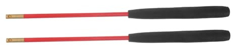 minkissy Bâtons de Diabolo Anti-dérapants avec Poignée Solide Tige Embout Cuivre pour Corde Jeu de Jonglerie Remplacement