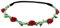 Blumen Haarband Bella mit kleinen Rosen - Rot