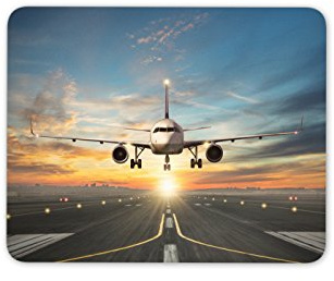 Flying Plane Mouse Mat Pad - Jet Aircraft Aeroplane Dad PC Computer #8561