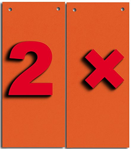 Herlitz Trennstreifen (2er Pack Orange)