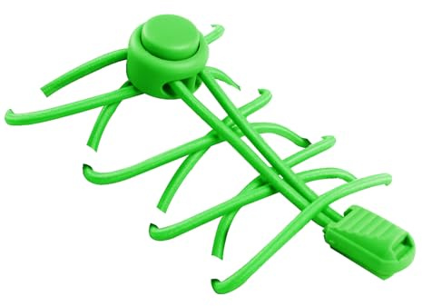 INMAKER Lacets Élastique, Lacets Chaussures Autobloquants Sans Laçage 120CM Pour Unisexe Enfants Adultes Vert