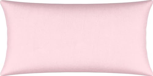 Erwin Müller Kissenbezug, Kissenhülle Single-Jersey Murnau - rosé Größe 40x80 cm - bügelfrei, strapazierstark, elastisch, mit Reißverschluss