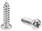sourcing map 2.6x10mm Auto-taraudage Vis Cruciforme Tête Cylindrique Bombée Vis 316 Inox Acier Fixations Boulons 50Pcs