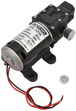 Pompa a diaframma, pompa acqua ad alta pressione con pompa autoadescante elettrica 24V 100W con pressostato per attrezzature industriali, attrezzature chimiche, nave, riempimento di bevande, ecc